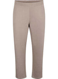 Modal-mix broek met elastische tailleband, Beige