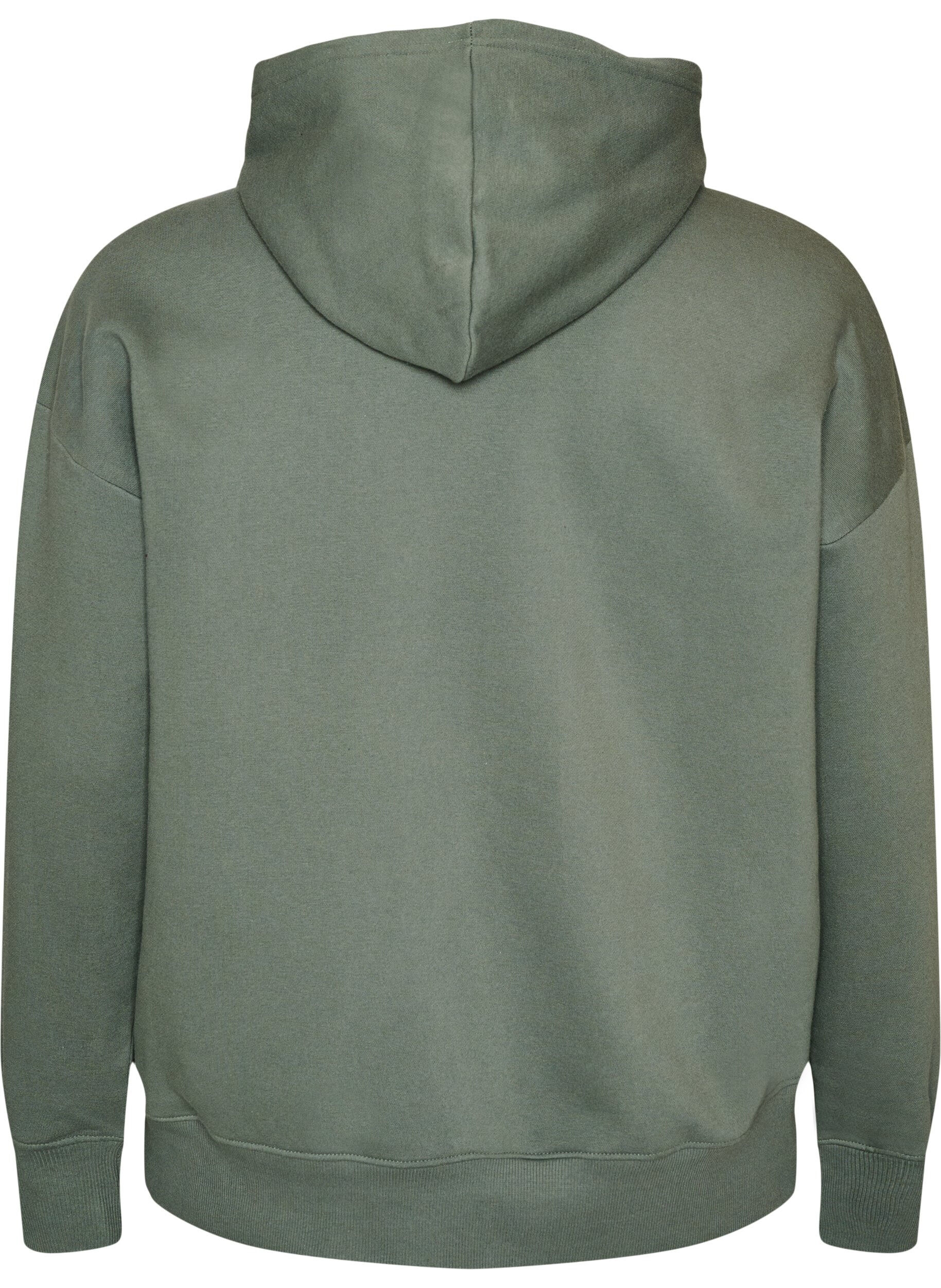 ZizziHoodie met borstprint, Groen, Packshot image number 1