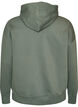 Hoodie met borstprint, Groen, Packshot image number 1