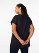 Lang workout T-shirt, Zwart, Model image number 2