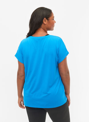 Trainings T-shirt met korte mouwen, Brilliant Blue, Model image number 1