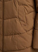 Halflange pufferjas met capuchon, Bruin, Packshot image number 3