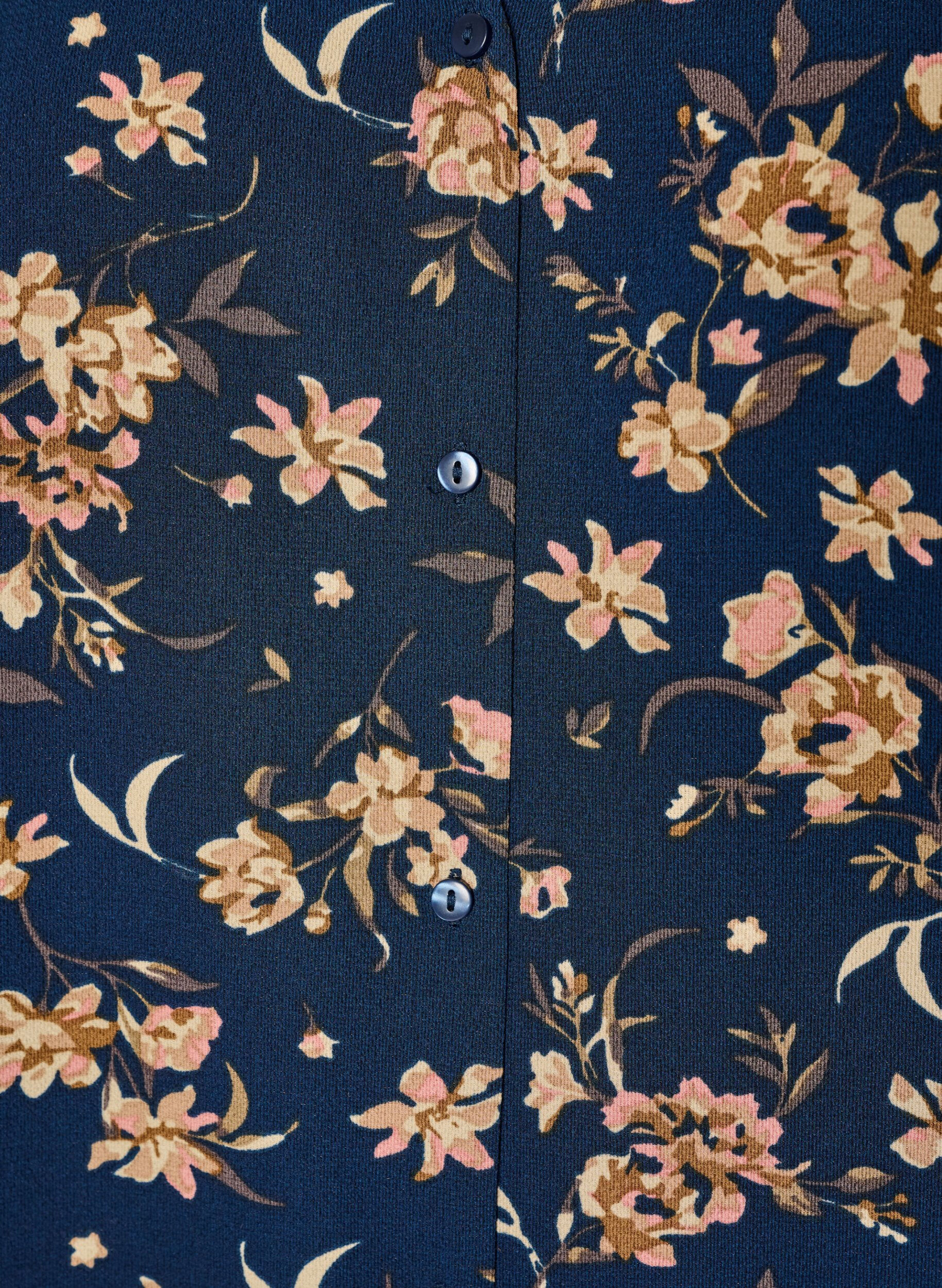 ZizziShirtblouse met 1/2 mouwen, Blauw, Packshot image number 2