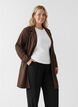 Lange jas met zakken, Bruin, Model image number 0