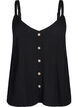 Viscose top met smalle bandjes, Black, Packshot image number 0