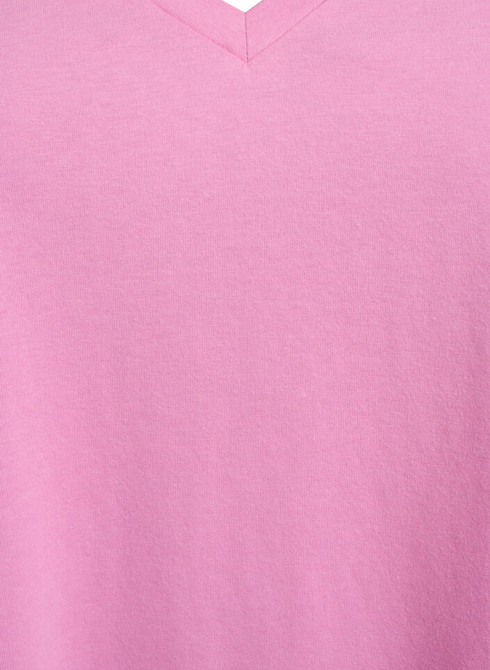 FLASH - T-shirt met V-hals, Roze, Packshot image number 2