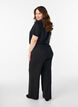 Broek met wijde pijpen, Zwart, Model image number 2