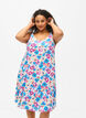 Viscose zomerjurk met bandjes, Multi Flower AOP, Model image number 0