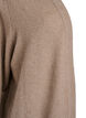 Geribd gebreid vest met zakken, Beige, Packshot image number 2