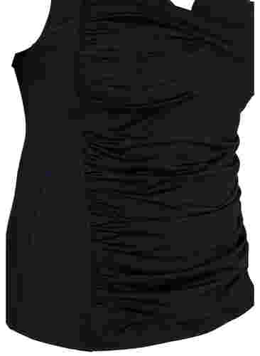 Tankini met drapering, Black, Packshot image number 3