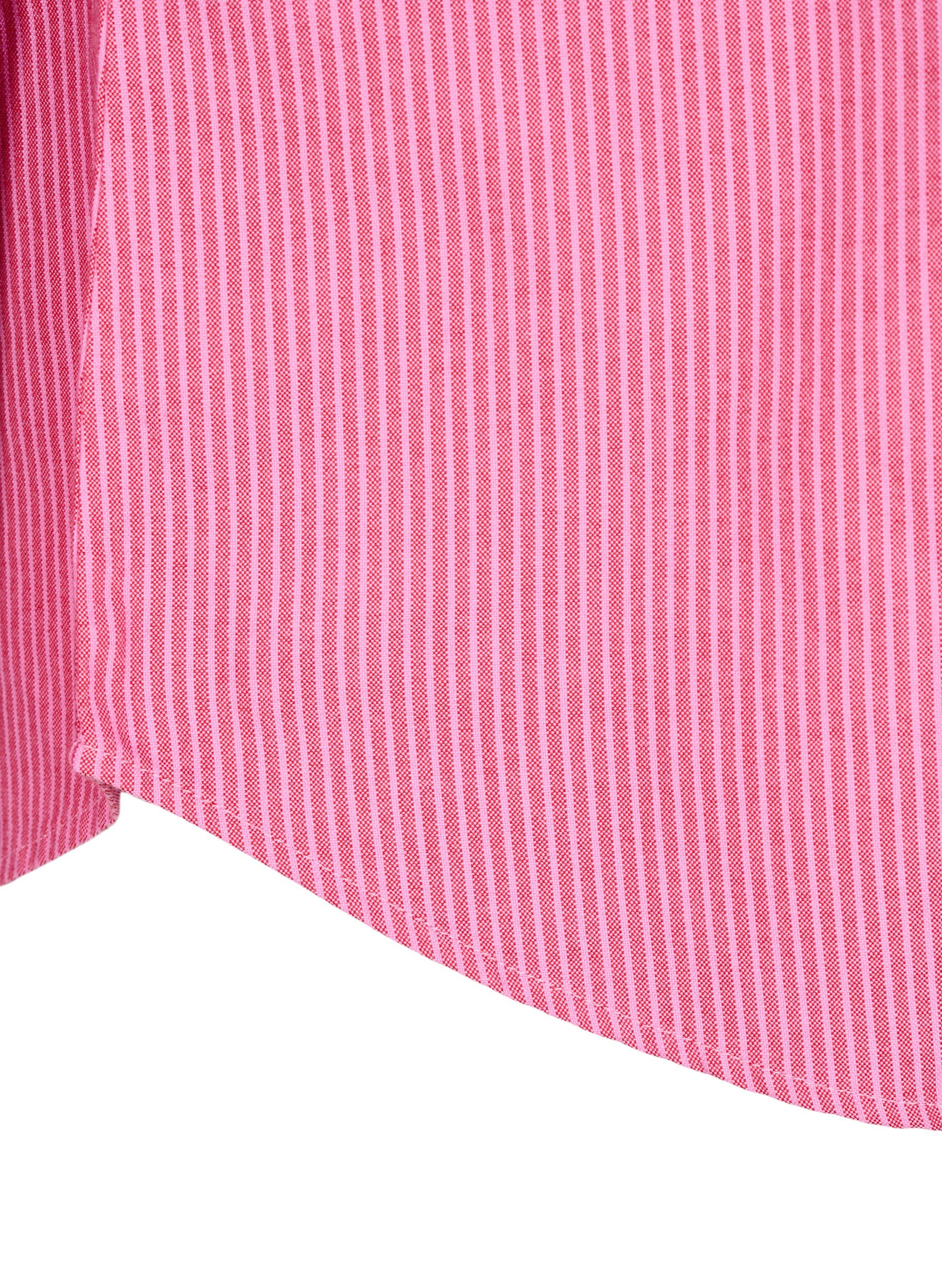 Zizzi Katoenen overhemd met lange mouwen, Rood, Packshot image number 3