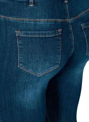 Super slim fit Amy jeans met hoge taille, Dark Blue, Packshot image number 3