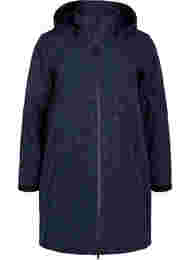 Softshell jas met afneembare capuchon, Navy