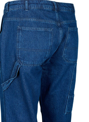 Cargo jeans met rechte pijp, Dark blue, Packshot image number 3