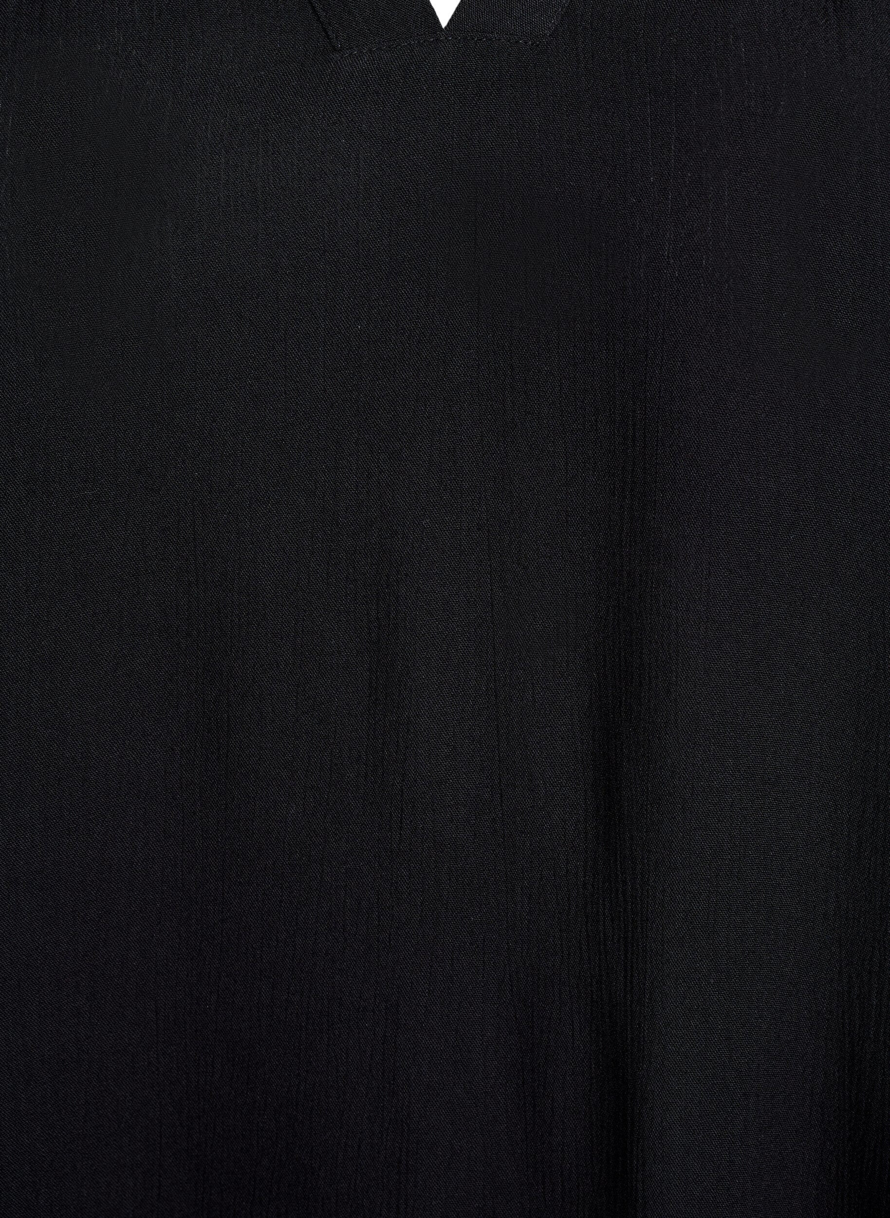 Zizzi Tuniek met 3/4 mouwen en een A-lijn snit, Zwart, Packshot image number 2