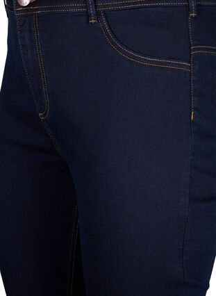 Extra slim fit Amy jeans met hoge taille, Blue denim, Packshot image number 2