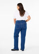  Gemma-jeans met hoge taille en rechte pasvorm, Blauw, Model image number 1