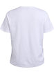 T-shirt met knoopdetail, Wit, Packshot image number 1