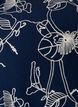 Korte A-lijn jurk met geborduurd patroon, Blauw, Packshot image number 2