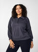 Sportief sweatshirt met hoge hals en ritssluiting, Asphalt, Model image number 0