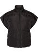 Puffer gilet met verstelbare taille, Zwart, Packshot image number 0