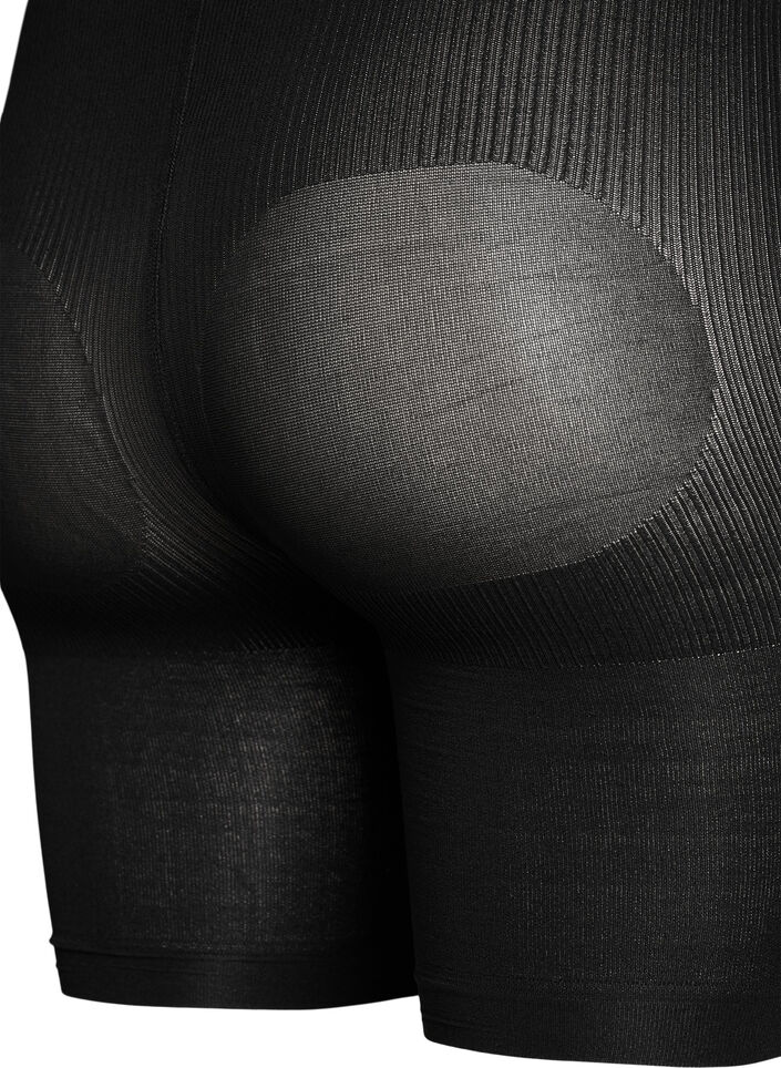 2-pack push-up shorts in 60 denier met shaping effect, Zwart, Packshot image number 3