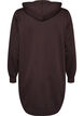 Lange hoodie met ritssluiting en zakken, Bruin, Packshot image number 1