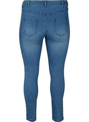 Slim fit Emily jeans met normale taillehoogte, Blue denim, Packshot image number 1
