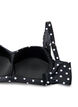 Gewatteerde bikinitop met print, Zwart, Packshot image number 3