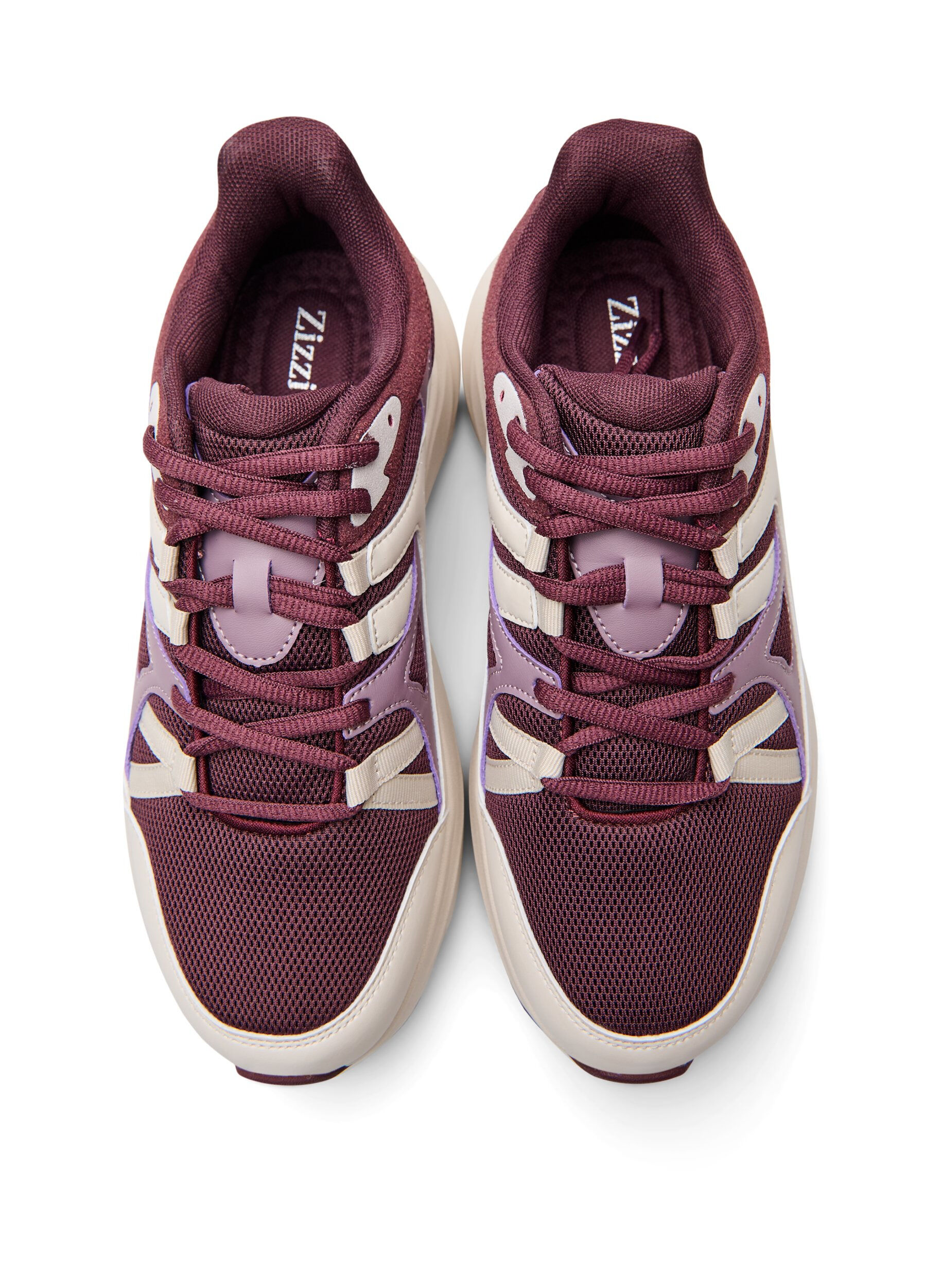 Zizzi Comfortabele sneakers met een schokabsorberende zool, Rood, Packshot image number 2