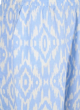 Gedessineerde broek met linnen, Serenity AOP, Packshot image number 2
