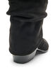 Lange laars met su&egrave;de-look en een afneembare schacht, Zwart, Packshot image number 3