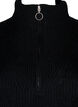 FLASH - Gebreide jurk met hoge nek, Black, Packshot image number 2
