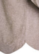 Linnen en viscose shirt met 3/4 mouwen, Bruin, Packshot image number 3