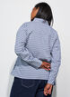 Losvallend geruit overhemd met strikceintuur, Blauw, Model image number 2