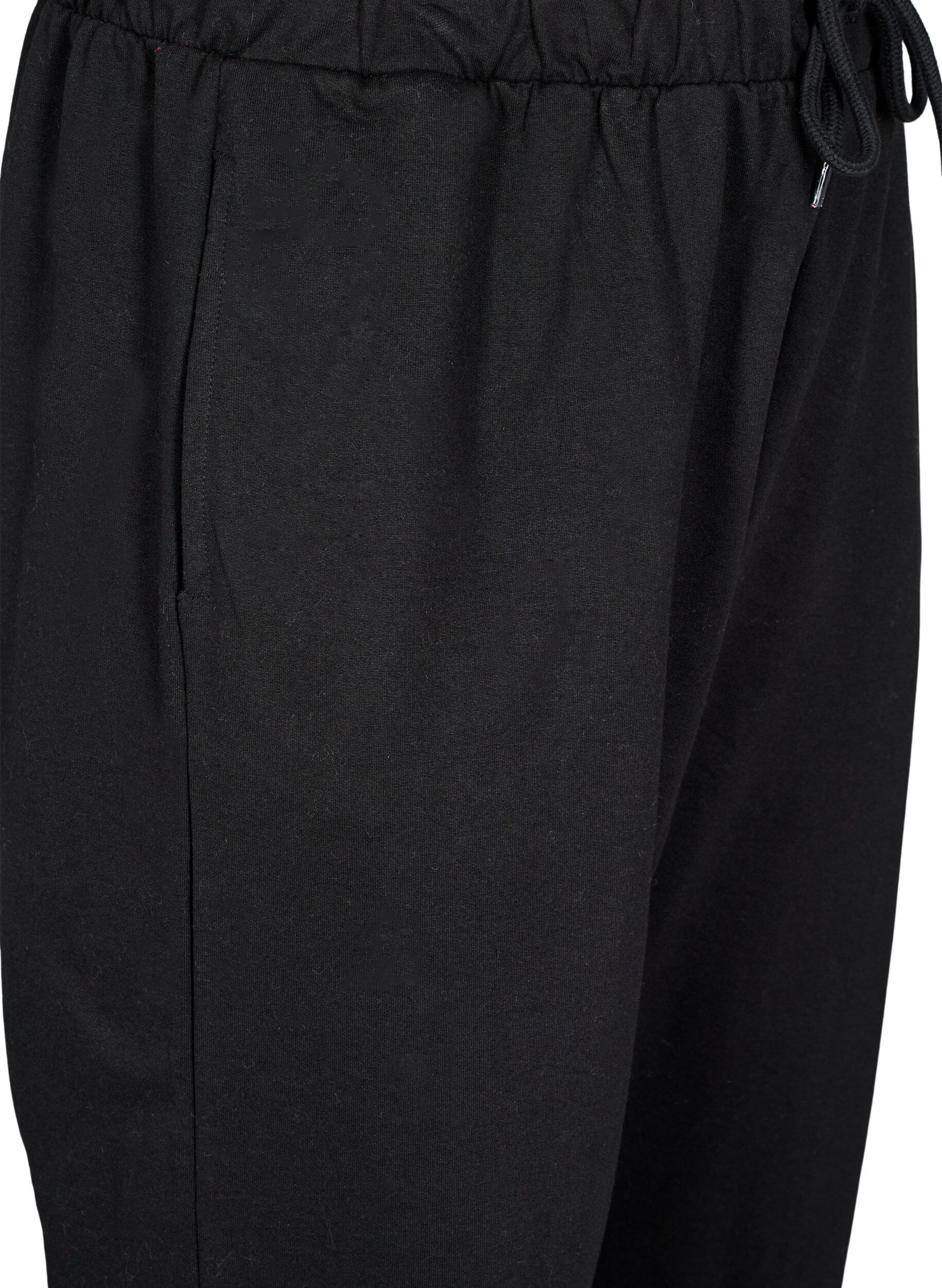 ZizziTrainingsbroek met zakken, Zwart, Packshot image number 2