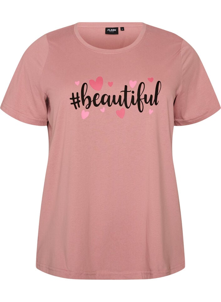 T-shirt met print, Rood, Packshot image number 0