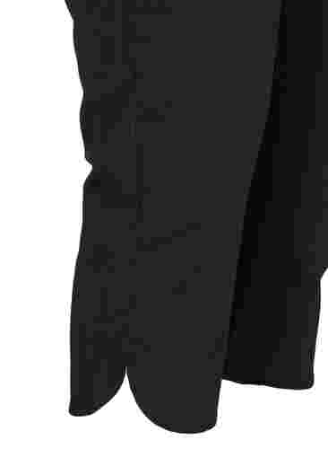Nauwsluitende driekwart broek in katoenmix, Black, Packshot image number 3