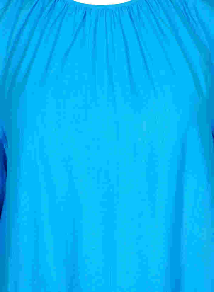 Tuniek in a-lijn met 3/4 mouwen, Brilliant Blue, Packshot image number 2
