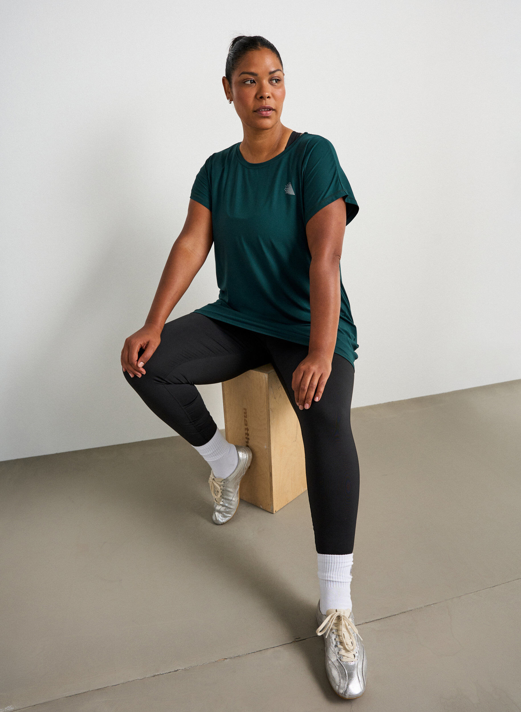ZizziLang trainings-T-shirt, Groen, Model image number 3