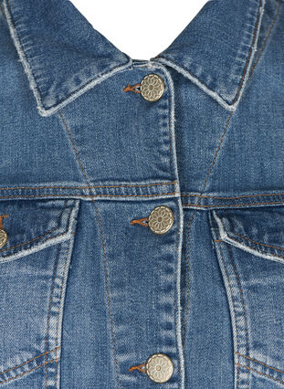 Spijkerjack met versleten look, Light blue denim, Packshot image number 2