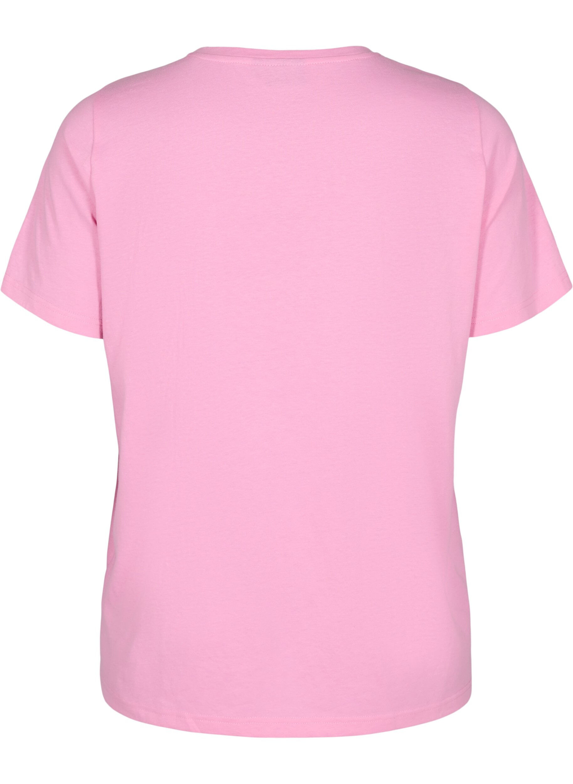 Zizzi FLASH - T-shirt met motief, Roze, Packshot image number 1