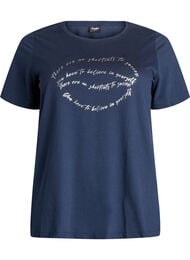 FLASH - T-shirt met print, Blauw