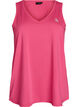 Workout top met V-hals, Pink, Packshot image number 0