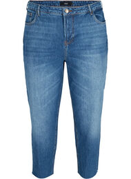 Cropped mom fit Mille jeans met losse pasvorm, Blue Denim 5