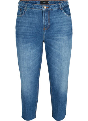Cropped mom fit Mille jeans met losse pasvorm, Blue Denim 5, Packshot image number 0