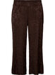 Losse broek met paisleypatroon en hoge taille, Bruin, Packshot image number 0