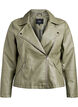 Bikerjack in imitatieleer, Groen, Packshot image number 0