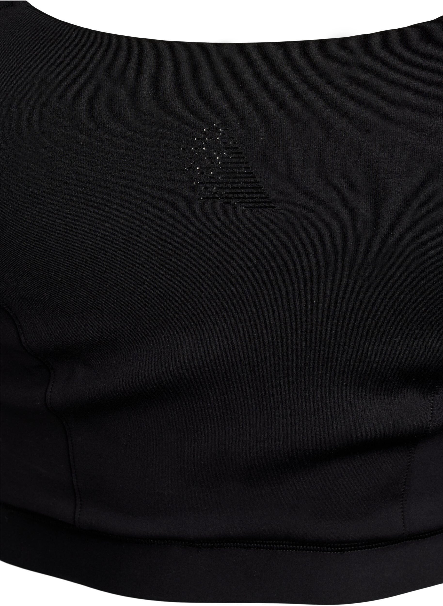 Zizzi Sportbeha met kruisdetail aan de achterkant, Zwart, Packshot image number 2
