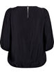 Blouse met 3/4 mouwen en kantdetails, Zwart, Packshot image number 1